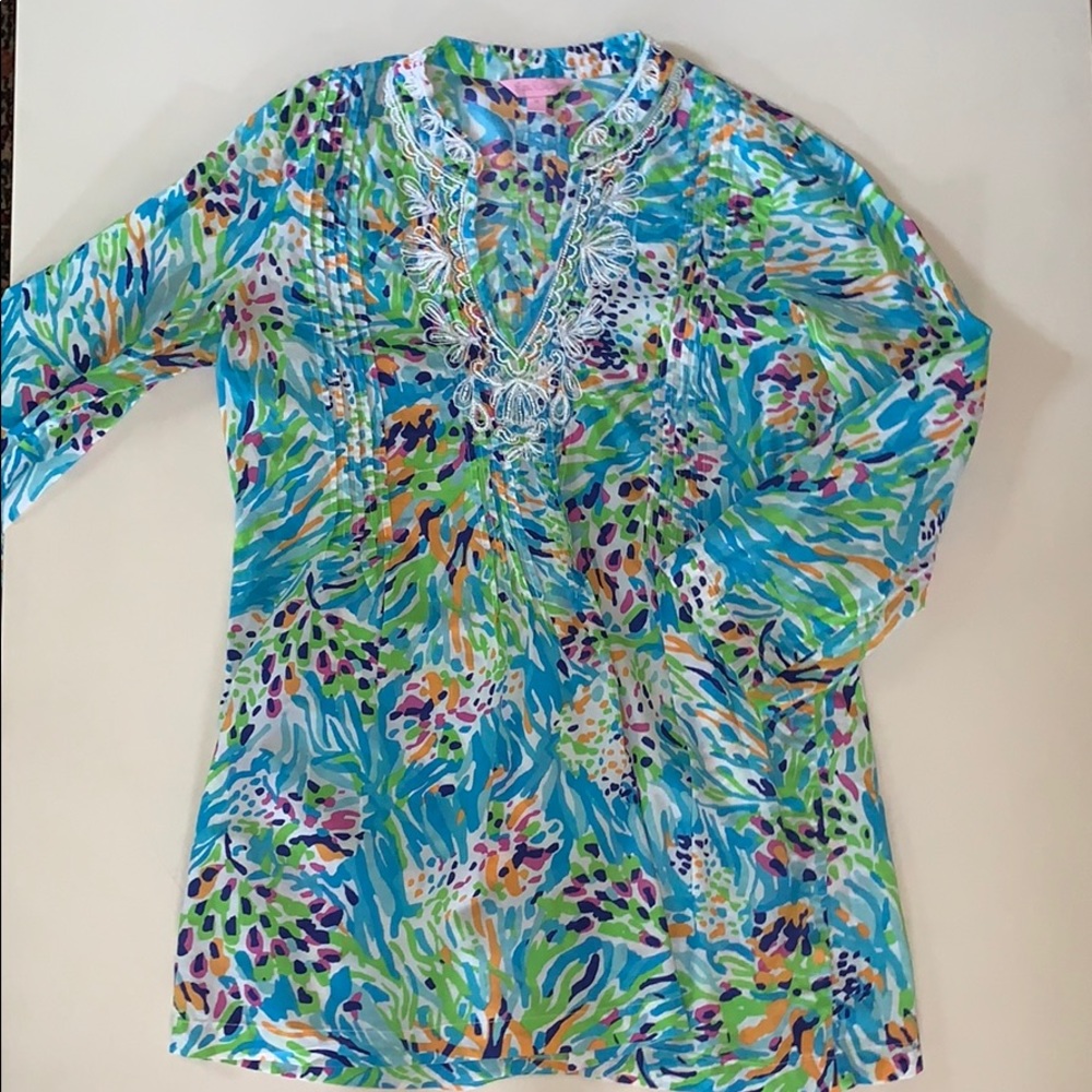 Lilly print top